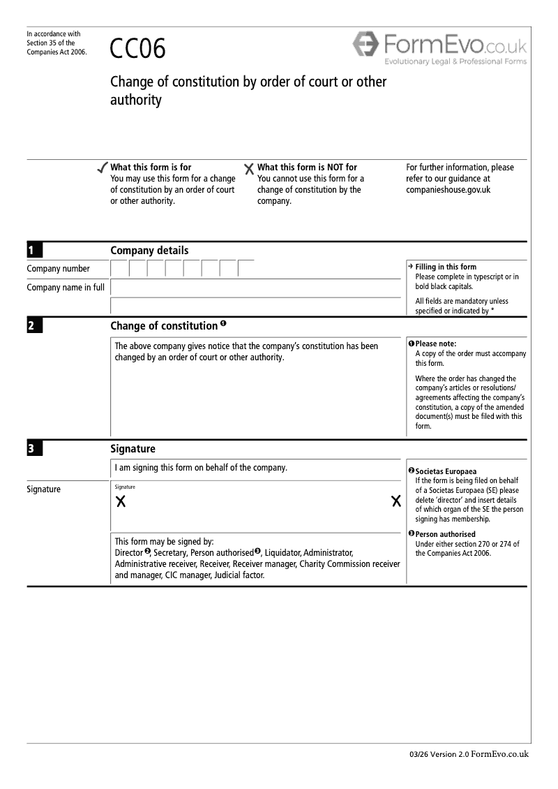 CC06 Change of constitution by order of court or other authority Section 35 preview